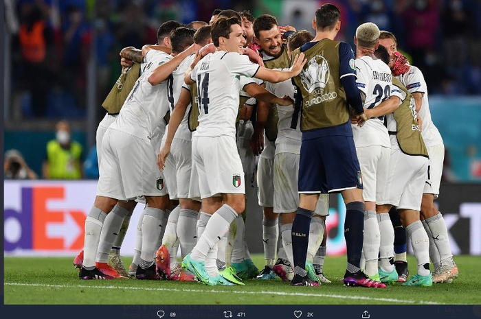 Italia vs Swiss di Euro 2020.