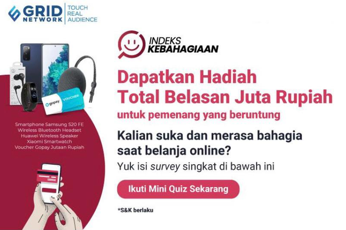 survei Indeks Kebahagiaan Belanja Online