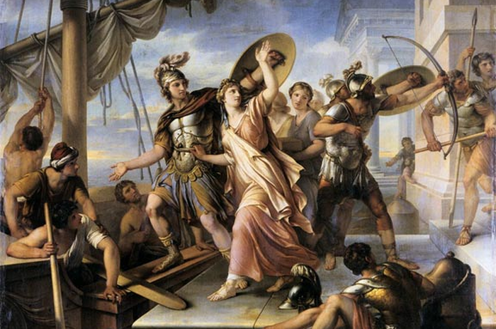 &quot;Penculikan Helen&quot; oleh Gavin Hamilton (1784)