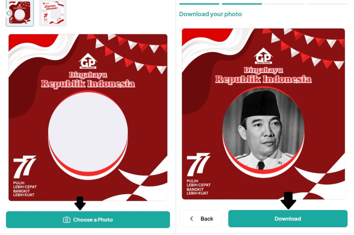 Twibbon 17 Agustus 2022 PNG