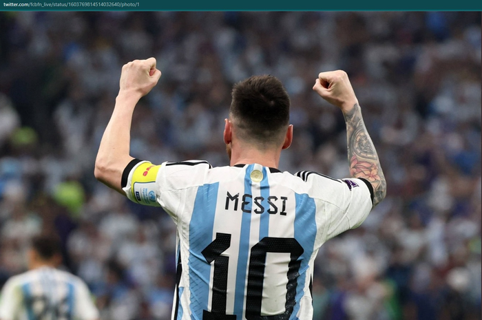 Kapten sekaligus penyerang timnas Argentina, Lionel Messi, tampil apik sepanjang Piala Dunia 2022.
