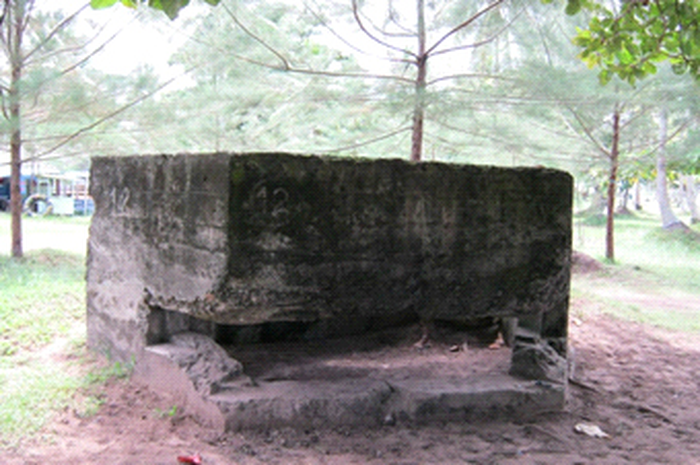 Bunker Perang Dunia II yang dibangun Jepang di Balikpapan.