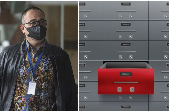 Foto Rafael Alun Trisambodo, dan safe deposit box 