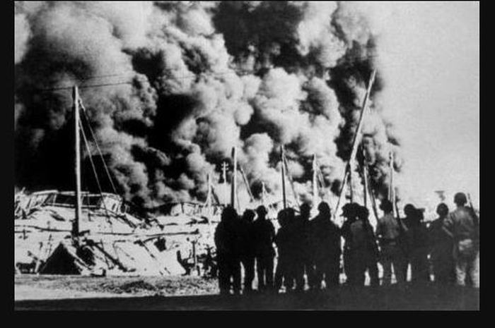 Foto Agresi Militer Belanda 1 pada bulan ramadhan.