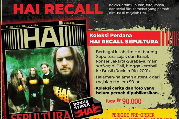 HAI RECALL - Edisi koleksi Sepultura
