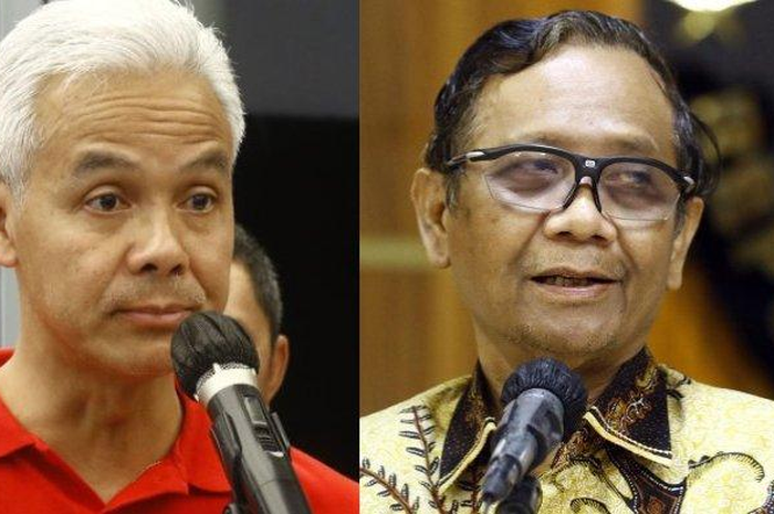 Sosok Ganjar Pranowo dan Mahfud MD sebagai Capres dan Cawapres 2024.