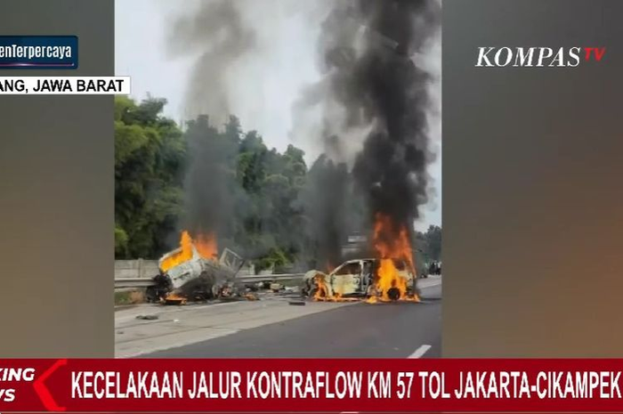 (8/4) terjadi kecelakaan di tol Cikampek, menewaskan 12 orang, ini titik rawan kecelakaan di Tol Jawa Barat.