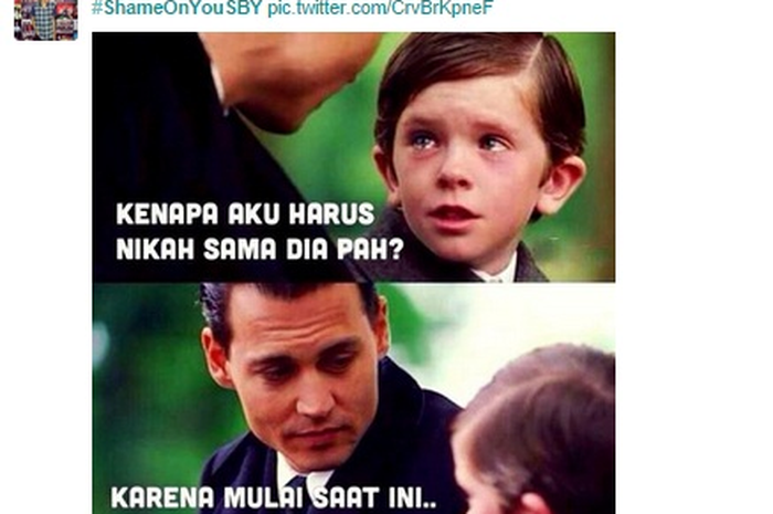 Pilkada Tidak Langsung Disahkan DPR, Meme #ShameOnYouSBY Ramai di Twitter