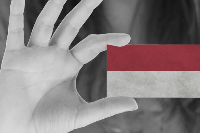 Ilustrasi bendera Indonesia.