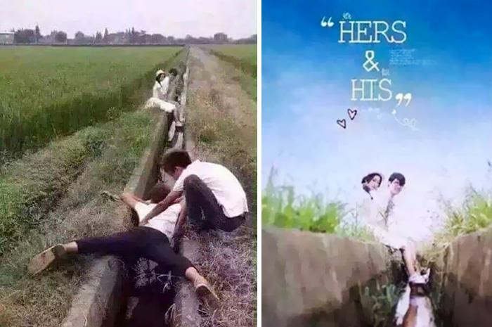 Jangan sampai jatuh ke selokan yah