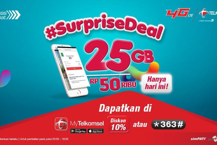 Hanya Hari Ini, Telkomsel Jual Paket Data 25 GB Senilai Rp110.000