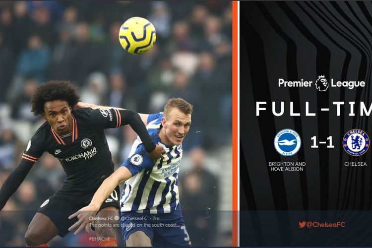 Hasil Liga Inggris Gol Salto Pemain Brighton Buyarkan Kemenangan Chelsea Bolasport Com