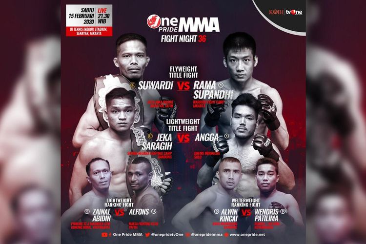 One Pride Fight Night 36 Jungle Of The Warriors Hadirkan 2 Pertarungan Gelar Bolasport 