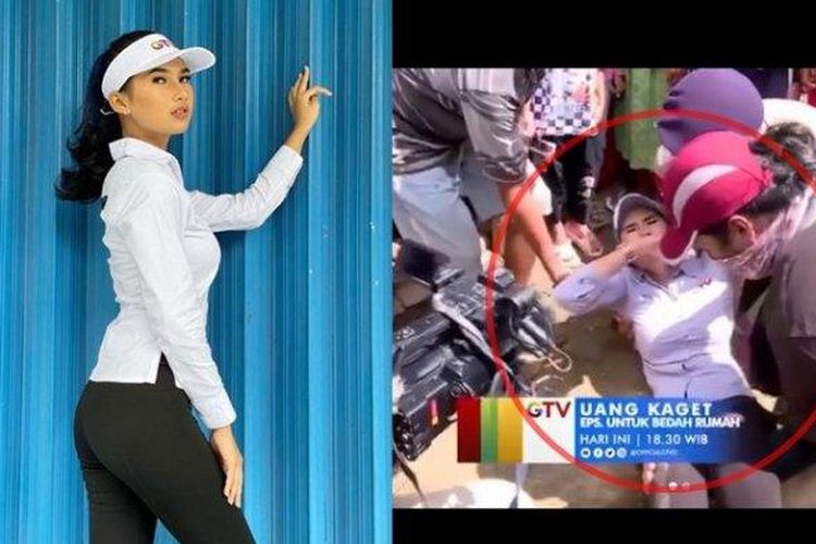 Soraya Rasyid Jatuh dan Terkilir saat Syuting Uang Kaget tak lama