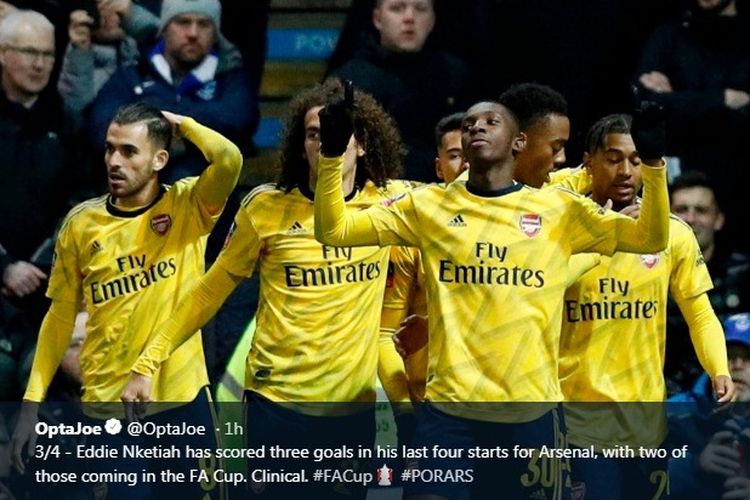 Hasil Piala Fa Dua Gol Kirim Arsenal Ke Perempat Final Semua Halaman Bolasport Com