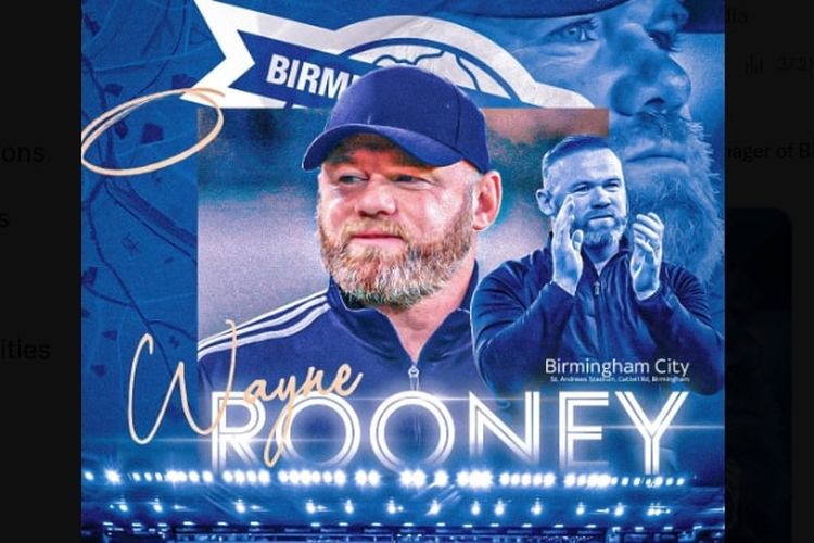 Wayne Rooney Resmi Latih Birmingham City, Jadi Pesaing Elkan Baggott cs di Liga Inggris, Debut Lawan Sesama Legenda Man United
