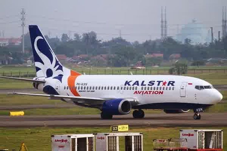 Pesawat Kalstar Logo Pesawat Kalstar Tergelincir Sejauh 200 Meter,