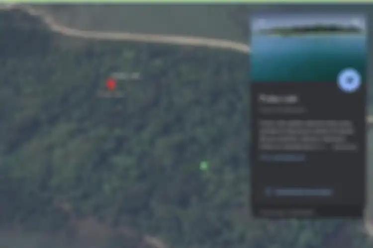 Tangkapan layar titik S.O.S di Pulau Laki yang terlihat di Google Maps(Google Maps)