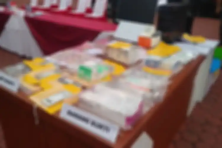 Barang bukti yang diamankan petugas kepolisian.
