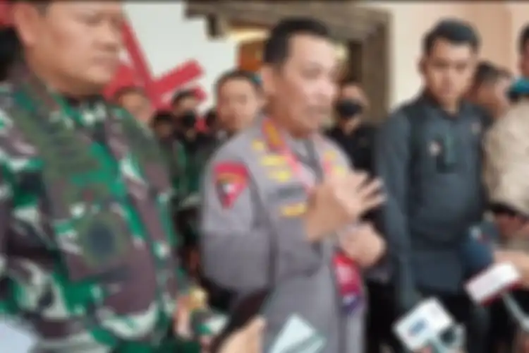 Kepala Kepolisian Negara Republik Indonesia (Kapolri) Jenderal Listyo Sigit Prabowo di Hotel Sultan, Jakarta, Rabu (8/2/2023)