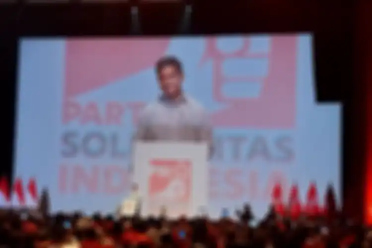 Kaesang Pangarep akhirnya menyampaikan pidato pertamanya sebagai Ketua Umum Partai Solidaritas Indonesia (PSI).
