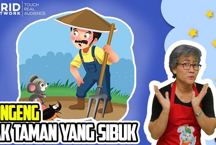 Dongeng Indonesia Pak Taman yang Sibuk MendongenguntukCerdas Kids