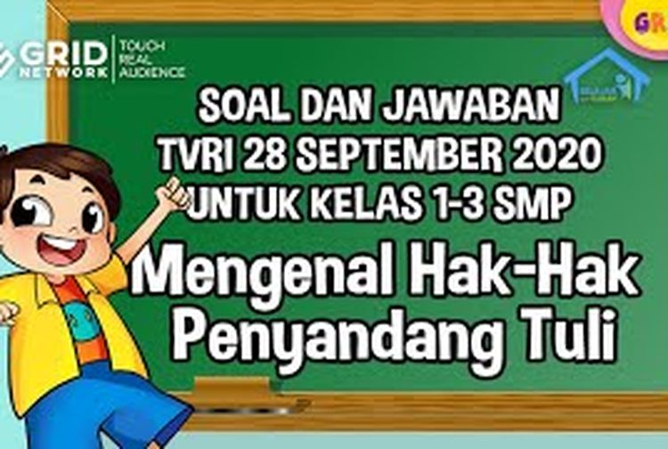 Soal dan Jawaban Materi TVRI, Mengenal HakHak Penyandang Tuli, 28