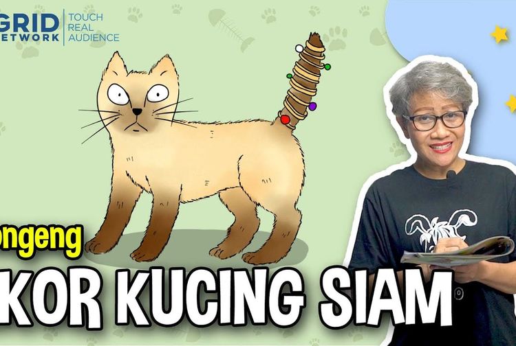 Dongeng Anak Indonesia Ekor Kucing Siam MendongenguntukCerdas Kids