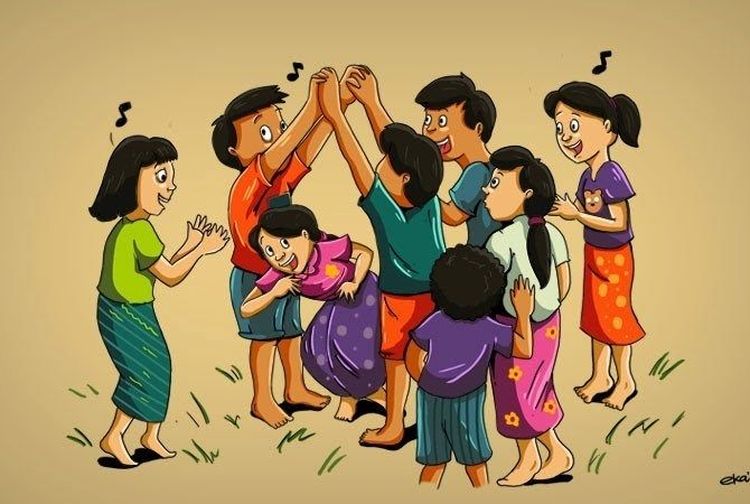 Permainan Tradisional Indonesia, Begini Aturan Permainan Ular-ularan - Kids