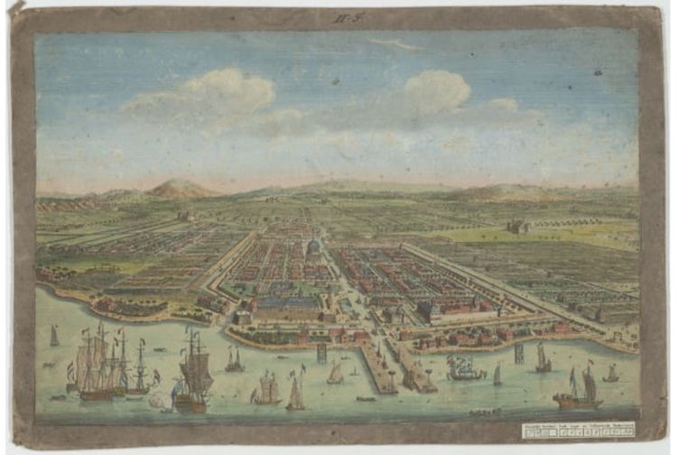 Potret Pelabuhan Batavia pada 1790. [KITLV 52N19]