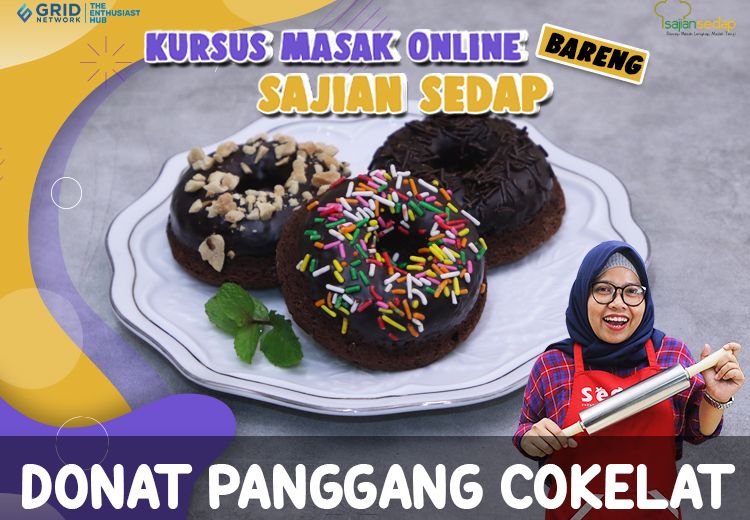 Kursus Masak Bareng Sajian Sedap: Donat Panggang Cokelat