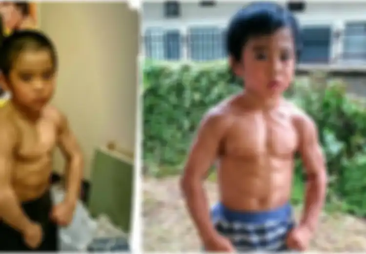 (Foto) Dijuluki Bruce Lee Junior, Inilah Ryusei yang Miliki Tubuh yang 'Mengerikan'