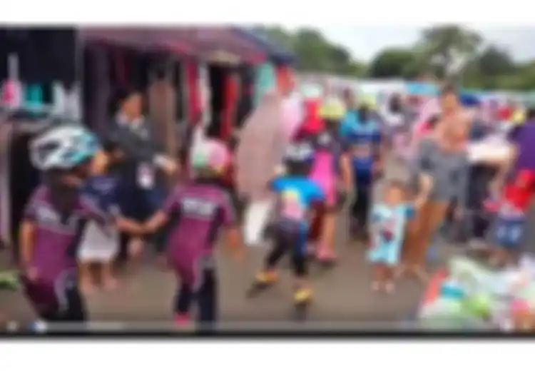(Video) Viral, Para Atlet Sepatu Roda Tidak Bisa Berlatih Karena Jalanan Dipenuhi PKL