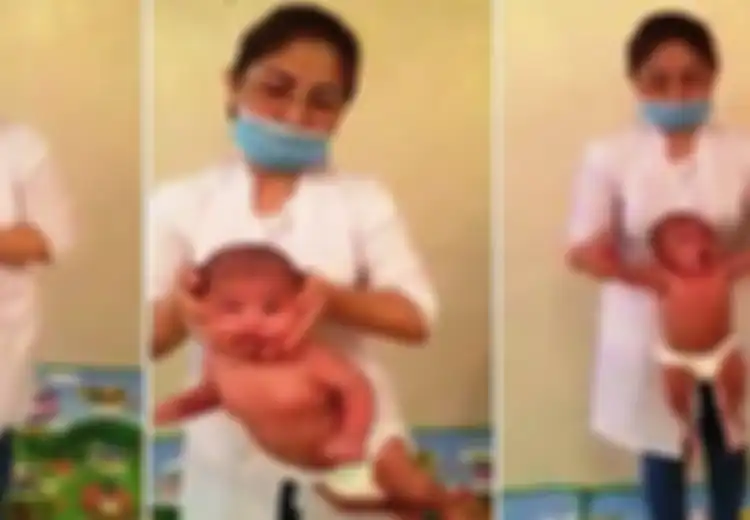 (Video) Mengerikan, Bayi Ini Diayun-ayun Terbalik Atas Nama Pijat Bayi