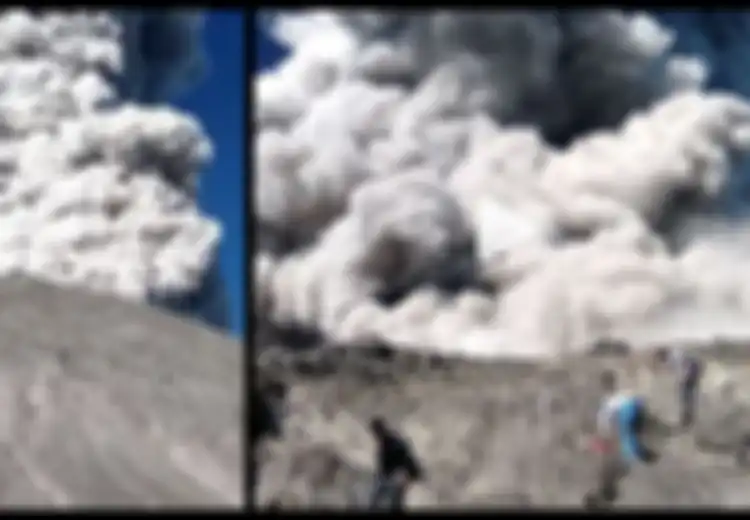 (Video) Ucap Istighfar Berkali-kali, Inilah Kepanikan Pendaki Saat Merapi Erupsi
