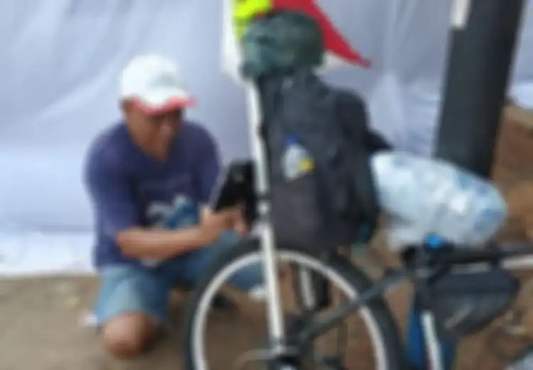 Inilah Wibowo Bowo, Pria yang Mudik Dengan Sepeda dari Jakarta ke Solo