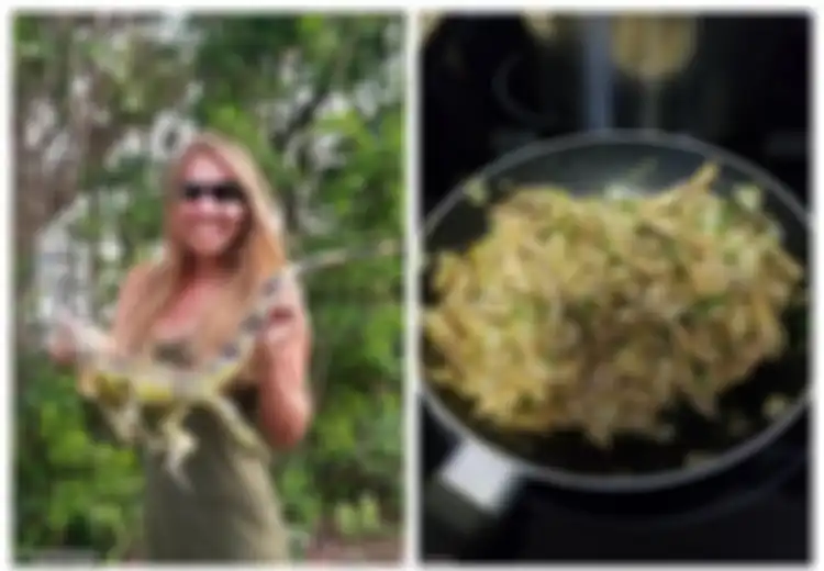 Hi... Wanita Ini Seorang Diri Berburu, Memasak, dan Makan Iguana Tanpa Jijik, Seperti Apa Rasanya?