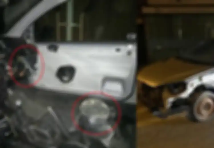 Nekat Kendarai Mobil Ringsek dengan Ember Sebagai Kursi dan Tang untuk Setirnya, Pria ini Ditangkap Polisi