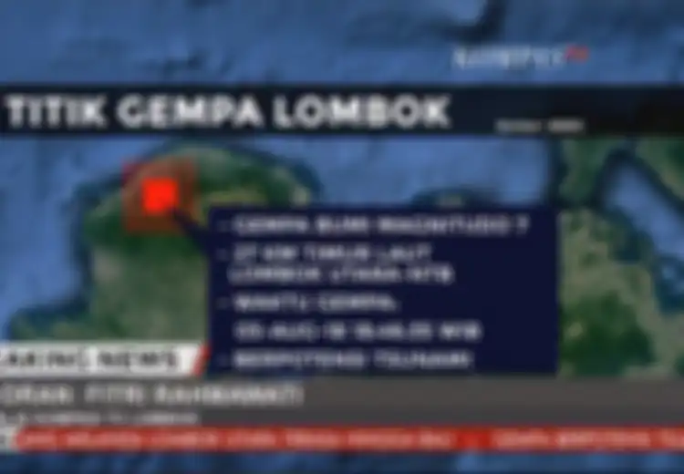 UPDATE: Gempa di Lombok 7,0 SR, BMKG Cabut Peringatan Dini Potensi Tsunami