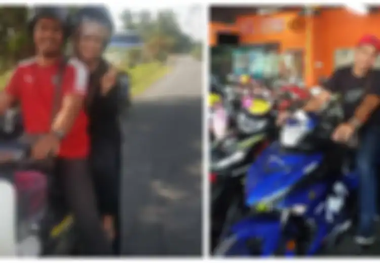 Dari Hasil Jualan, Perempuan Ini Belikan Suaminya Motor Baru yang 21 Tahun Tak Ganti