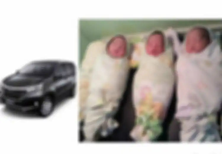 Terlanjur Lahir dalam Mobil saat Menuju Rumah Sakit, Semua Bayi Kembar 3 Ini Diberi Nama Avanza
