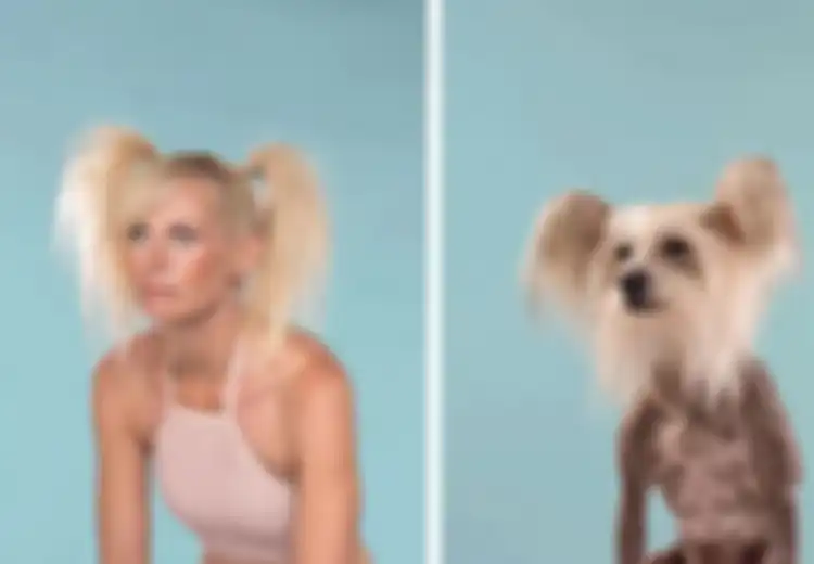 (Foto) Kocak, Saat Anjing Berpose Mirip Manusia, atau Justru Manusia yang Berpose Mirip Anjing?