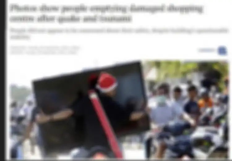Tak Seperti di Palu, di Jepang Justru Nyaris Tak Ada Penjarahan Saat Bencana Menerjang, Kok Bisa?
