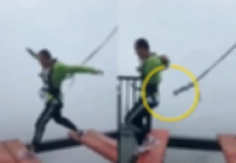 Mengerikan, Tali Pengamannya Lepas Saat Pria Ini Lompat di Atas Jembatan Setinggi 152 Meter
