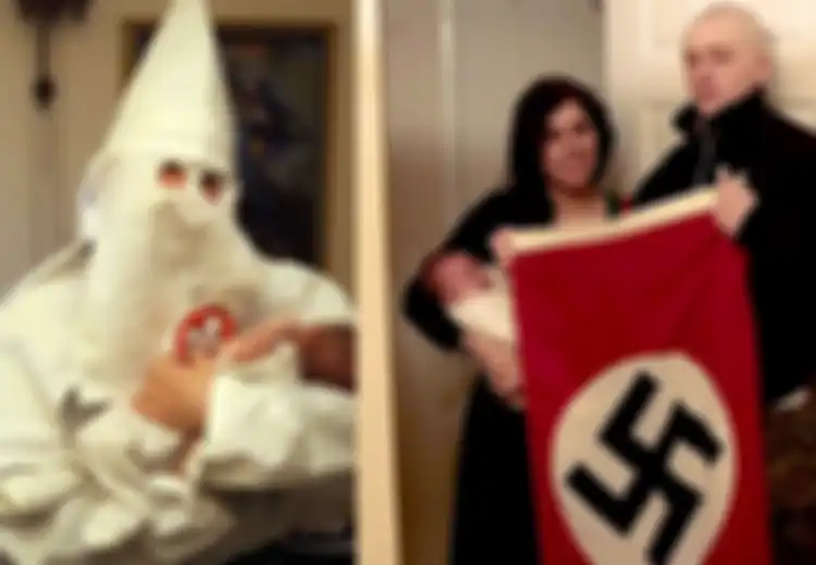 Ayah Ini Dituduh sebagai Teroris Neo-Nazi Setelah Berpose Bersama Anaknya dengan Topeng Ku Klux Klan