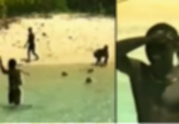 Video Langka Ini Rekam Reaksi 'Tak Lazim' dari Suku Sentinel saat Bertemu Orang Asing