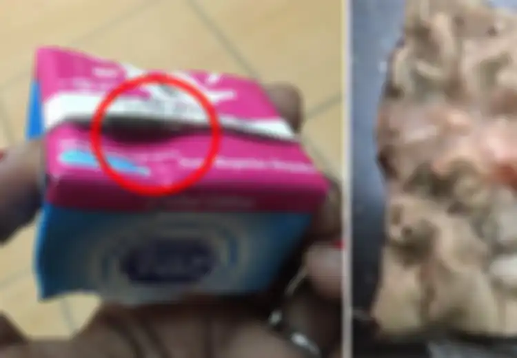 Hati-hati! Gadis Ini Temukan Gumpalan Menjijikkan Dalam Kotak Susu