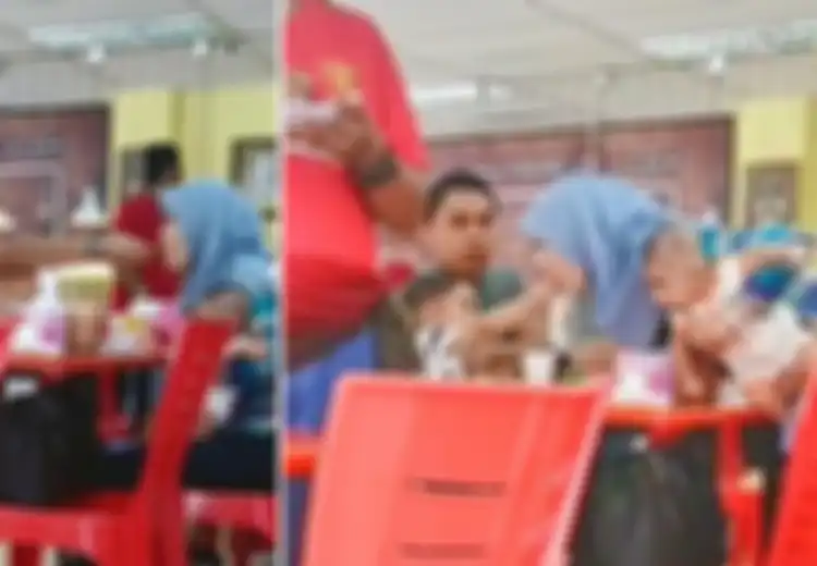 Viral Anak Kecil Suapin Ibunya yang Sedang Gendong Adik, Bukti Anak Dididik Dengan Baik