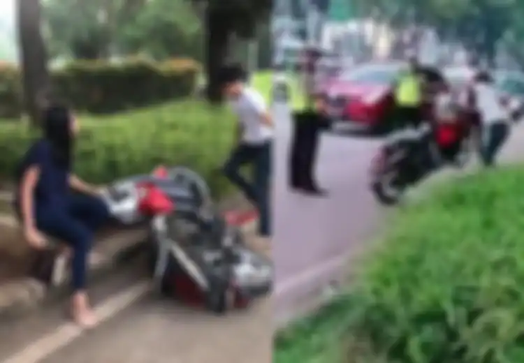 Lawan Arus, Tak Pakai Helm, dan Tak Bawa SIM-STNK, Remaja Ini Ngamuk dan Rusak Motor Sendiri saat Ditilang Polisi