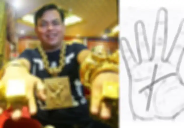 Seorang Pria Pakai Emas 13 Kg dan Beli Mobil Berlapis Emas, Seperti Inilah Bentuk Garis Tangan Orang yang akan Kaya Raya di Masa Depan